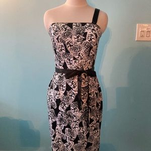 Black and white convertible butterfly sun dress